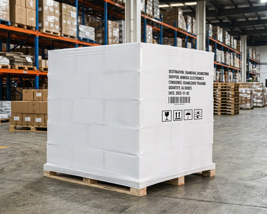 Pallet shrink hood hood